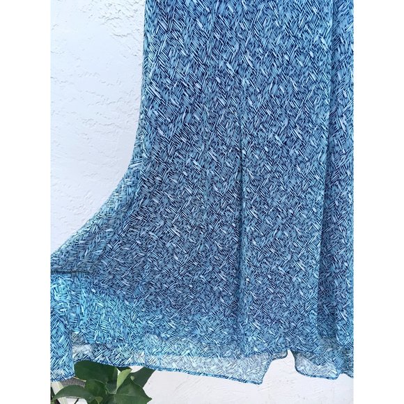 Liz Claiborne Layered Chiffon Skirt in Muted Blue - Picture 1 of 7